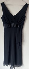 Debenhams Black Dress Size 8 Evening Wear Cocktail Classy Floaty Prom Cruise