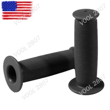 Motorcycle Scooter Bicycle Soft Rubber Handlebar Hand Grip Cover Black