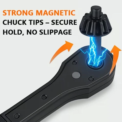 2-in-1 Ratchet Spanner Drill Chuck Key Wrench Universal Chuck Key Replacement - Picture 7 of 11