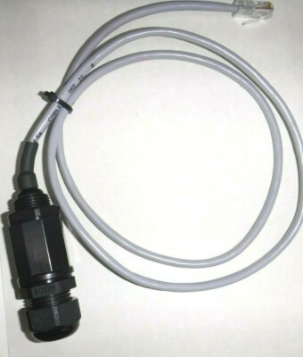 IP68 Indoor/ Outdoor RJ-45 Bulkhead Coupler passthrough with 36'' cable lead