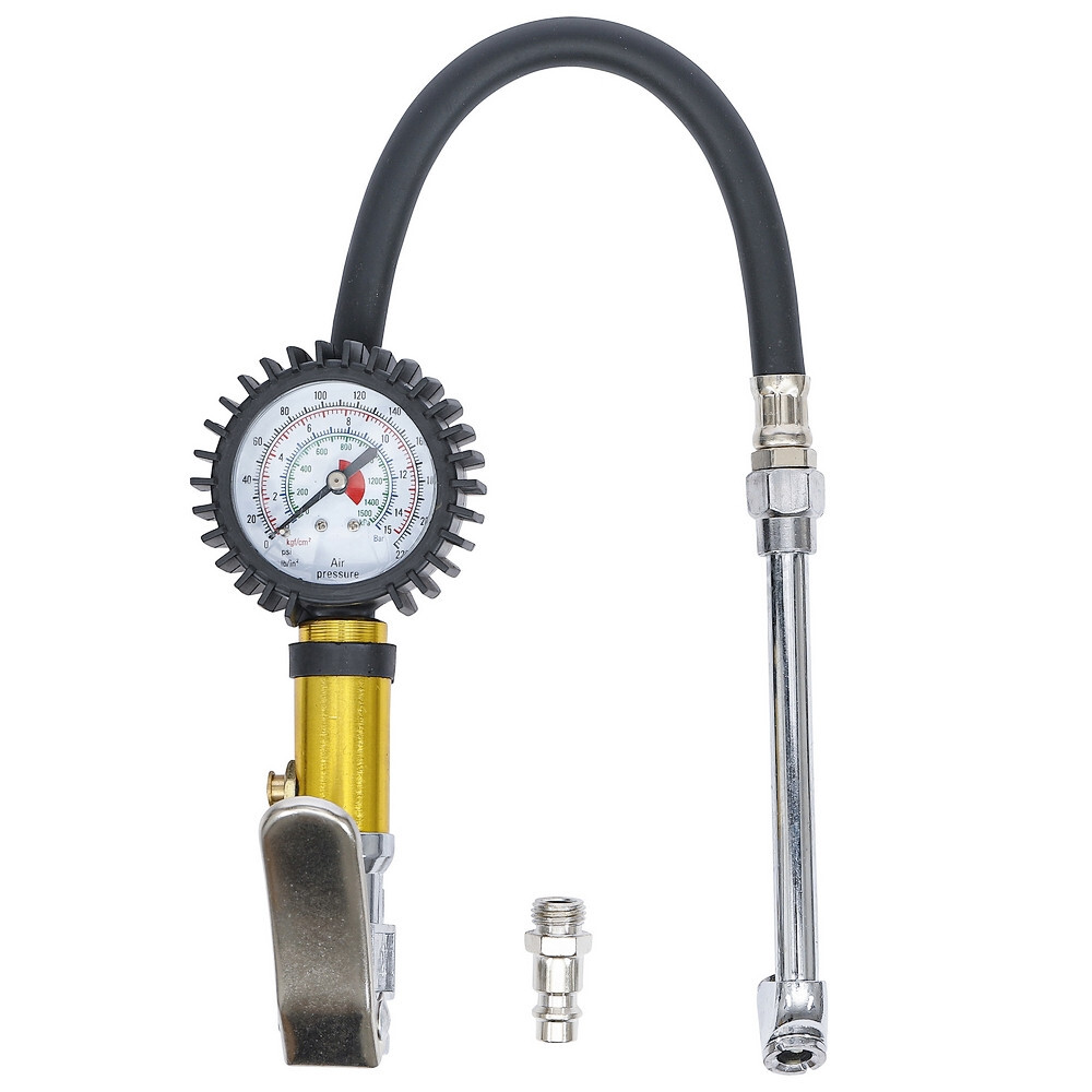 Pistolet gonfleur de pneus manomètre air comprimé appareil de gonflage pneumatique 15 bar