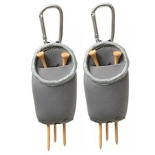 2X Portable Golf Tee Holder Portable 16 Golf Tees INCLUDED Golf Tee Carrier UK