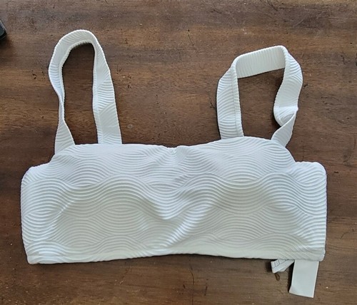 NWOT Seafolly Capri 6 USA SZ Napolitano Dream Girl White Bikini Top 123328 - Picture 4 of 4