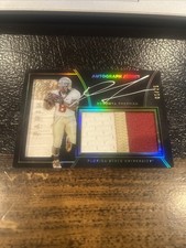 2016 Devonta Freeman Panini Black Gold Rookie On Card Auto Logo Patch /25 SSP. rookie card picture