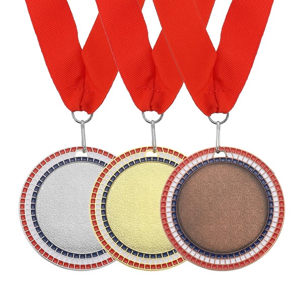 3 StüCk Auszeichnungsmedaillen, 1/2/3 Platz Medaillen, 3 Zoll Breit, Multicolor-image