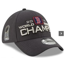 New Boston Red Sox New Era 2018 WS Champs 39THIRTY Flex Hat - Charcoal OSFM
