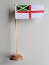 Bandiera da tavolo in legno Jamaica Navy Ensign - ULTIMI POCHI