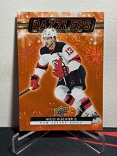 2023-24 Upper Deck Series 2 Hockey NICO HISCHIER #DZ-83 DAZZLERS ORANGE SP