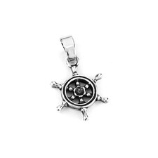 Helm Pendant Solid 925 Sterling Silver Handmade Jewelry Made in the USA