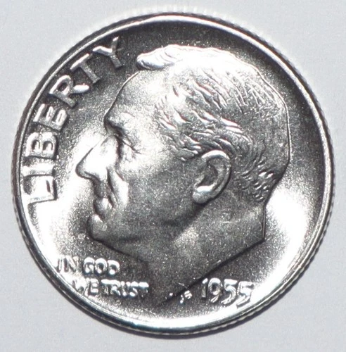 1955 Roosevelt Dime CHOICE BRILLIANT UNCIRCULATED (K240)