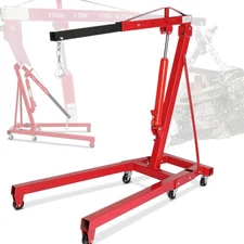 Engine Hoist 2 TON Folding Hydraulic Engine Motor Hoist Cherry Picker Shop Crane