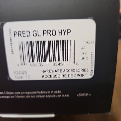 Nuevos guantes de portero Adidas Predator GL Pro corte híbrido para hombre talla 12 IQ4025 - Imagen 5 de 6