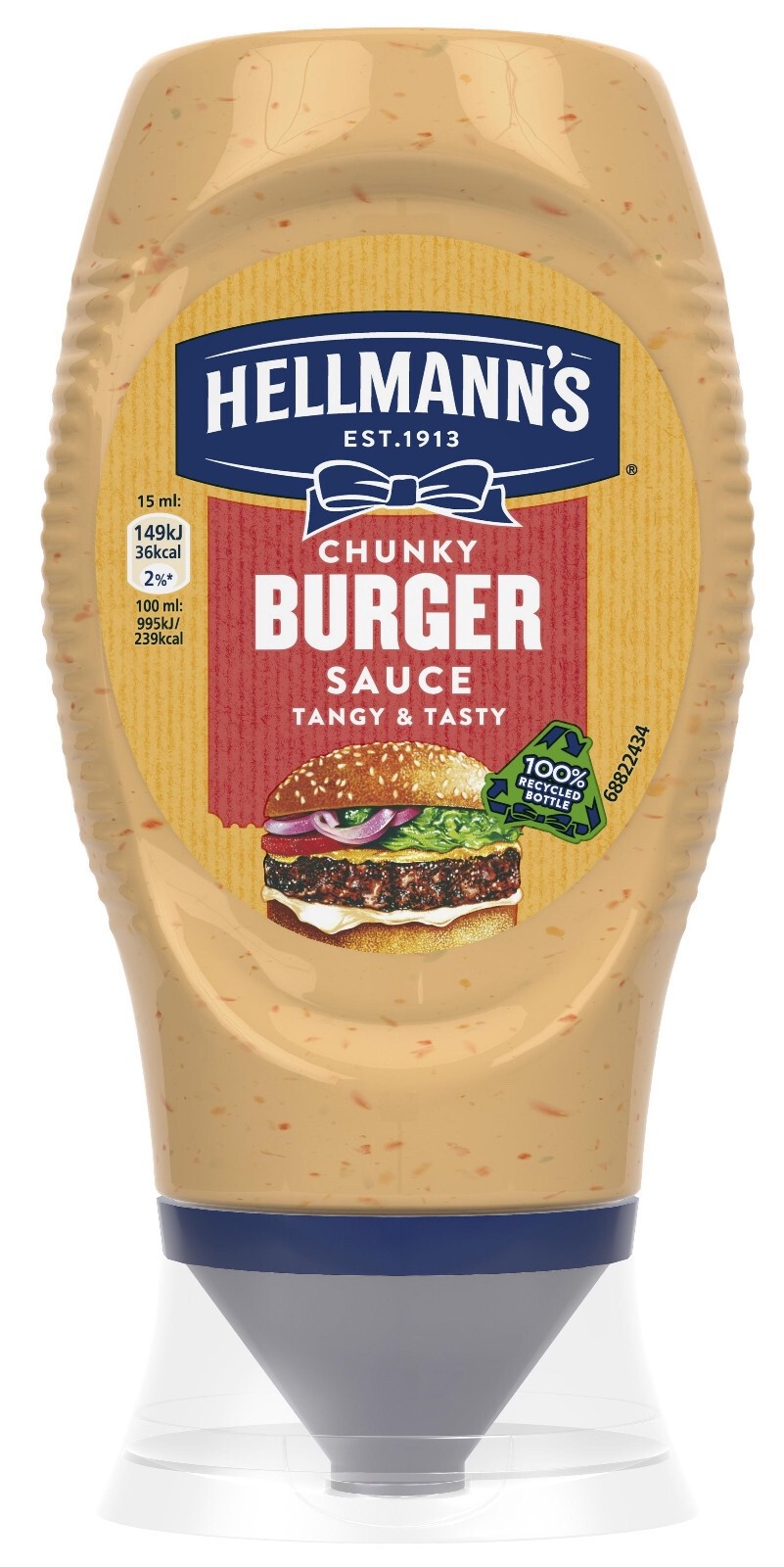 Hellmann's ready sauce: CHUNKY BURGER SAUCE Ready to enjoy 250ml -FREE SHIP