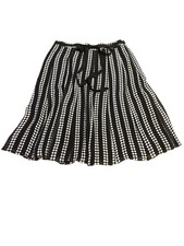 Uniform John Paul Richard Polka Dot Crepe Skirt 100 Silk Womens Size 10
