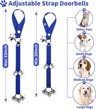 3 Pack Dog Doorbells, Pet Training Bells for Go Outside Potty Training and Co...