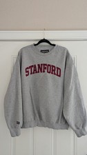 Vintage 90s Stanford Gray grey Jansport Heavyweight Crewneck Sweatshirt Adult XL