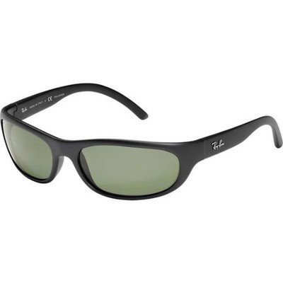 Ray-Ban RB4033-P 60mm 601-S/48 Predator Wrap Matte Black Havana Brown Polarized