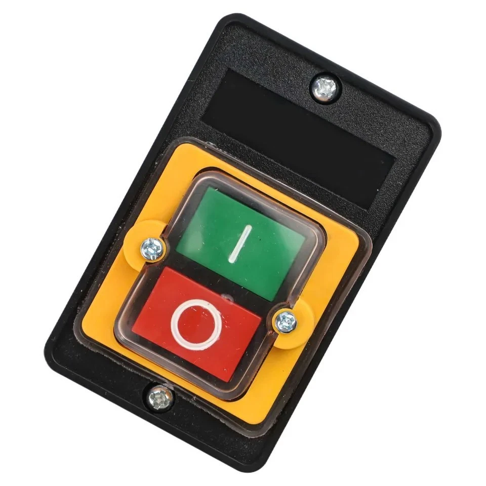 Machine Switch Button Waterproof Motor Start Stop Push On Off AC220V/380V 10A - Image 2 of 4