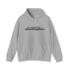 Lamborghini Automobili Logo Hoodie  Automotive Luxury Sweatshirt
