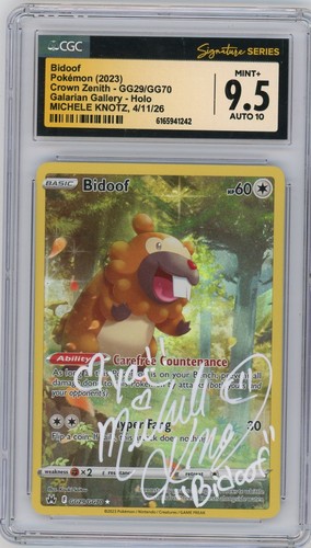 Bidoof graded CGC 9.5 for sale on eBay