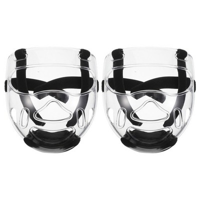  2 Pcs Gesichtsmasken Für Taekwondo Boxausrüstung Männer Sporthelm