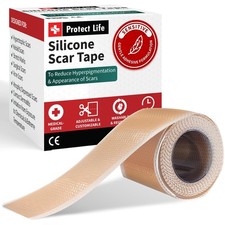 Protect Life Silicone Scar Sheets 1.6" x 118" Roll-3M - Medical Grade Scar Ta...