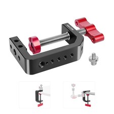 C Clamp Desk Camera Mount Aluminum Table C-clamp with 1/4" 3/8" Thread Deskto...