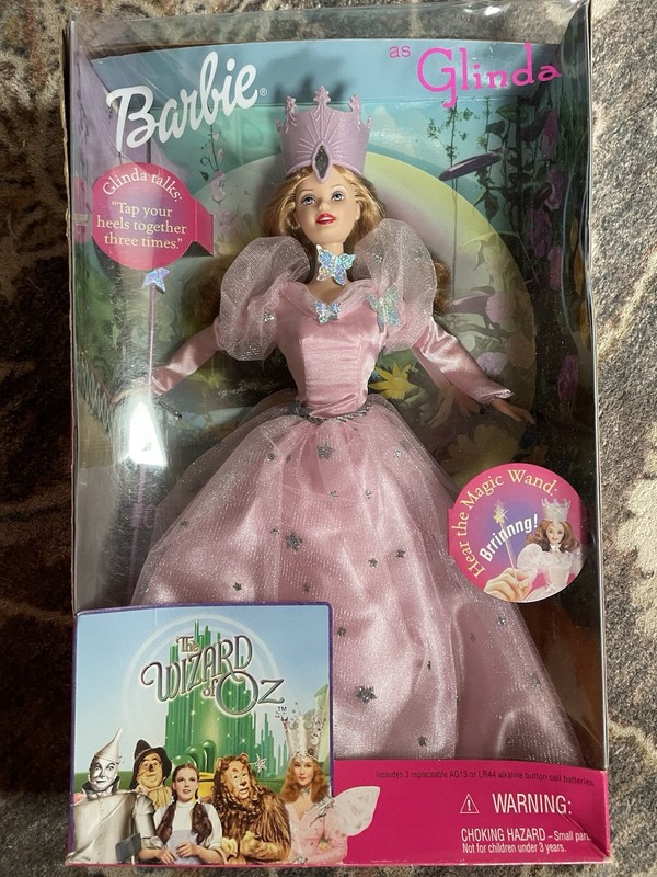 New Mattel 1999 Barbie Glinda The Wizard of Oz Talking Fashion Doll NRFB