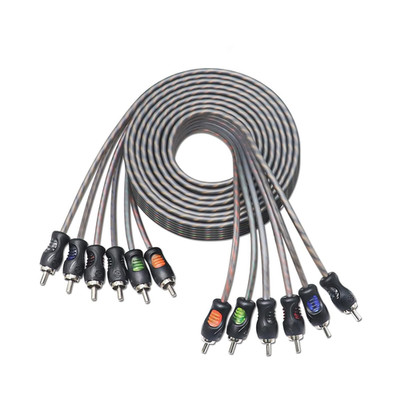 RCI612 100% Oxygen Free Copper 12Ft 6-Channel RCA Audio Cable, Twisted Pair with