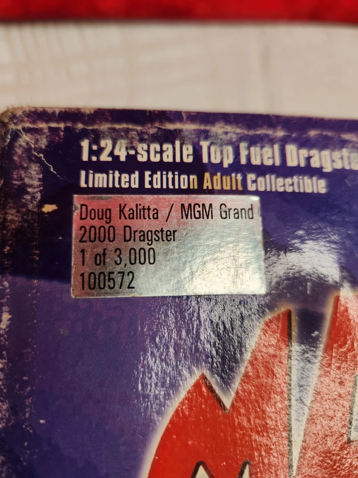 Limited Edition MAC Tools Doug Kalitta Dragster 1:24 Diecast MGM GRAND 1 of 3000 - Image 2 of 4