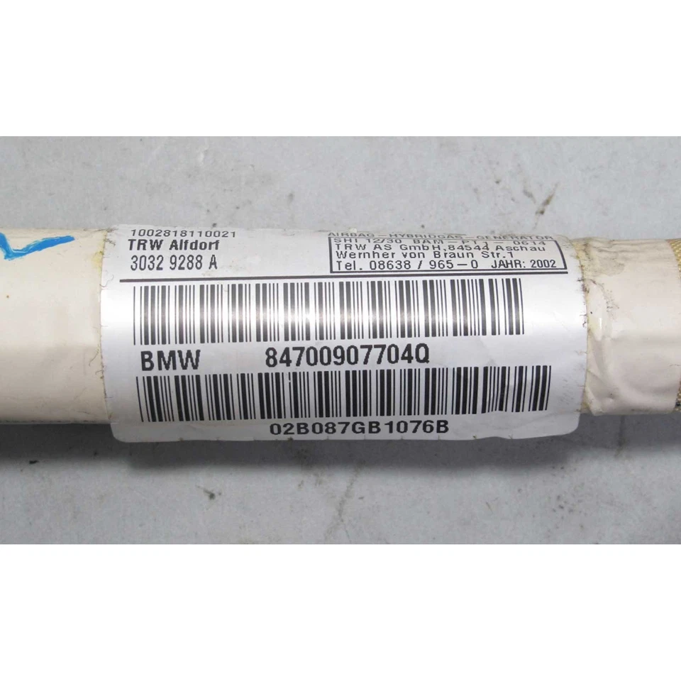 2002-2008 BMW E66 7-Series LWB Left Drivers Curtain Head HPS Airbag OEM — 第 3/3 张图片