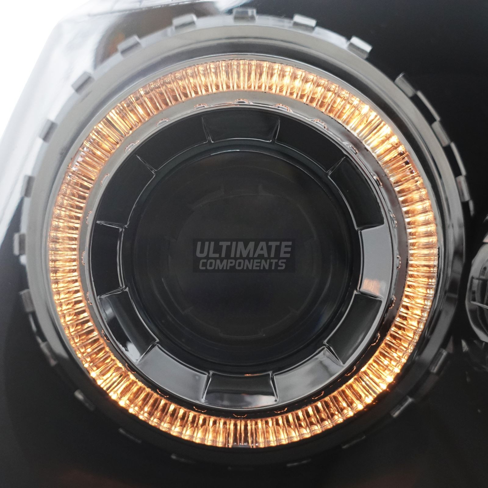 Vauxhall Astra H Mk5 Black Projector Halo Angel Eye Rings Headlights ...
