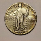 1928 S/S REPUNCHED M/M FS-502 LIBERTY STANDING  QUARTER-
