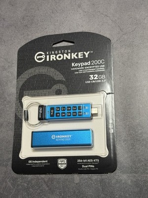 Kingston IronKey Keypad 32GB 200C Type-C encrypted - FIPS 140-3 Level 3 - NEW