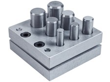 Cooksongold Jewellers Circle Disc Cutter Hole Punch Set Metal Punching