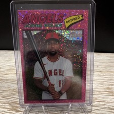 Topps 2026 Heritage Jorge Soler Los Angeles Angels #37 Pink Sparkle Parallel