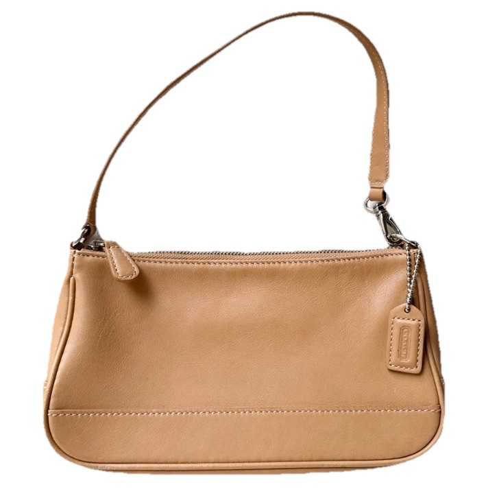 バッグ Coach Baguette Hampton Semi Demi Bag COACH Signature Baguette Hampton Semi Demi Hand Bag Beige