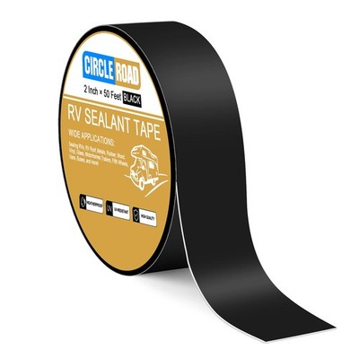 RV Roof Tape Black, 2 Inch X 50 Feet RV Repair Sealant Tape, Stop Camper Roof...