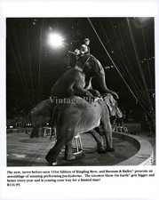 Ringling Bros Barnum Bailey Circus Indian Elephant 8X10 Historic Vintage Photo