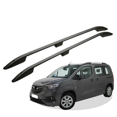 Dachreling passend für Opel Combo E L2  Baujahr ab 2018 Schwarz mIt ABE