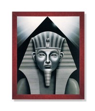 Egyptian Sphinx and Pyramid Wall Decor Picture Framed Art Print