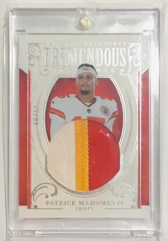Panini National Treasures Tremendous Treasures Patrick Mahomes II Patch /99