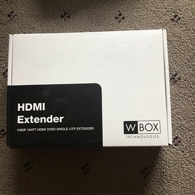 W Box Technologies HDMI Extender 1080P 164FT HDMI Over Single UTP Black