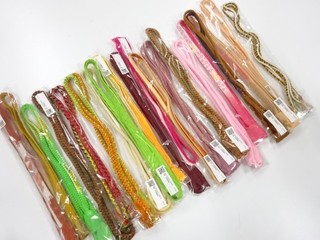 19945# JAPANESE KIMONO / HAND TIED OBIJIME CORD SET / SILK / OUTLET ITEM