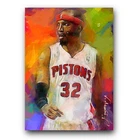Richard Hamilton Art Card Limited 13/50 Edward Vela Signed (Detroit Pistons)
