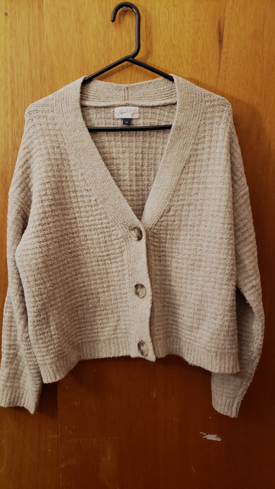 UNIVERSAL THREAD 3 Button SWEATER  Grayish Beige … - image 1