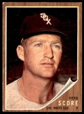 1962 Topps #116 HERB SCORE Chicago White Sox EX