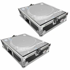 ProX T-TT DJ Turntable ATA Flight Road Ready Case Pair for Techincs, Vestax, St