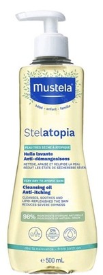 Mustela Stelatopia Atopic Skin Cleansing Oil 500 ml ist ein biologisches Sonnenb