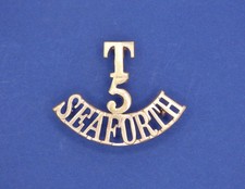 5th Territorial Battalion the Seaforth Highlanders brass Shoulder Title